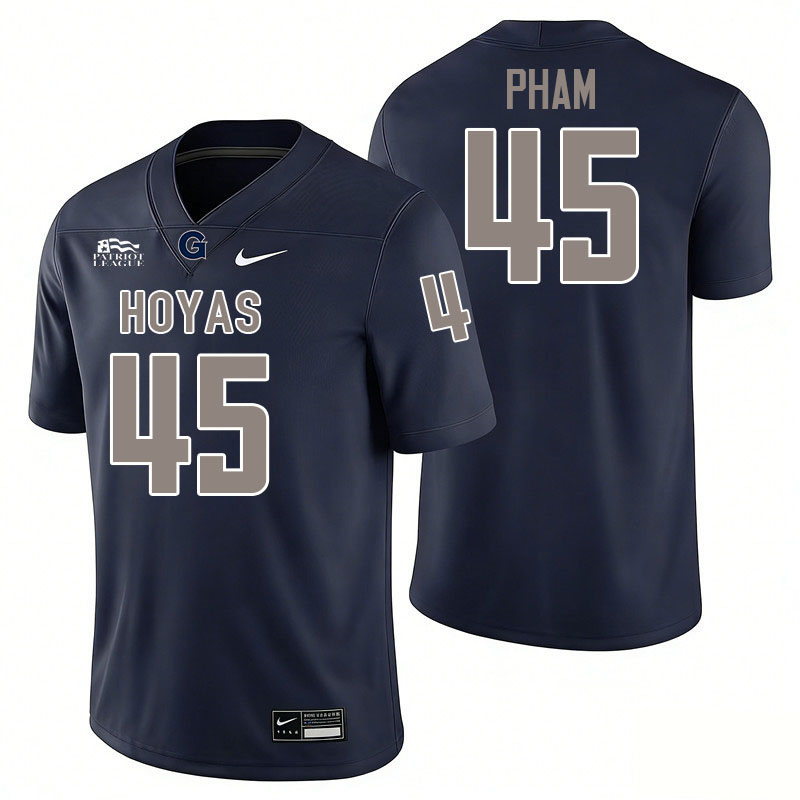 Georgetown Hoyas #45 Cody Pham College Football Jerseys,Uniforms-Navy